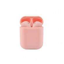 Беспроводные сенсорные Bluetooth 5.0 наушники в кейсе TWS i12 inPods Pink Беспроводные сенсорные Bluetooth 5.0 наушники в кейсе TWS i12 inPods Pink