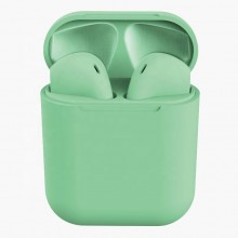 Беспроводные сенсорные Bluetooth 5.0 наушники в кейсе TWS i12 inPods Green Беспроводные сенсорные Bluetooth 5.0 наушники в кейсе TWS i12 inPods Green