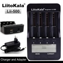 Зарядное устройство для аккумуляторов LiitoKala Lii-500 для 18650 26650 AA AAA + БП