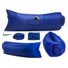 Надувной прочный матрас-гамак лежак аэродиван 2,4м Original Blue