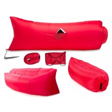 Надувной прочный матрас-гамак лежак аэродиван 2,4м Original Red