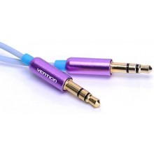 AUX аудио кабель Vention Audio Cable Gold Plated 3.5m тонкий круглый провод 3 м Violet/Grey (VAB-A41-S300)