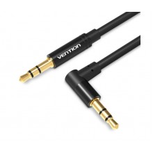AUX аудио кабель 3.5мм с угловым коннектором Vention F/F 90° Degrees gold-plated 1 м Black (BAKBF-T) AUX аудио кабель 3.5мм с угловым коннектором Vention F/F 90° Degrees gold-plated 1 м Black (BAKBF-T)
