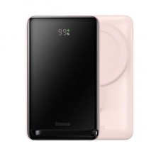 Повербанк Baseus Magnetic Bracket с беспроводной зарядкой 10000mAh 20W Pink/ Black (PPCX000004) Повербанк Baseus Magnetic Bracket с беспроводной зарядкой 10000mAh 20W Pink/ Black (PPCX000004)