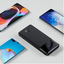 Внешний аккумулятор повербанк Baseus Bipow Power Bank 10000 мАч 20 Вт +кабель Micro USB Black (PPBD050301)