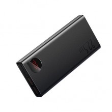 Внешний аккумулятор повербанк Baseus Adaman с быстрой зарядкой 20000mAh 22.5W + кабель Black (PPAD070101)