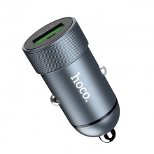 Автомобильное зарядное устройство Hoco Quick charge 3.0 1USB 3A Metal Gray (Z32)