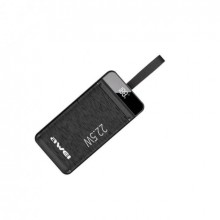Портативная батарея Power Bank Awei P142K 50000 mAh 22.5W Black (P142K)