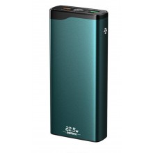 Портативная батарея Power Bank REMAX 20000 мАч 22.5W PD+QC Green/Gray (RPP-129)