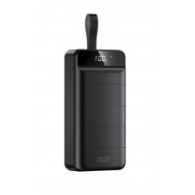 Портативная батарея Power Bank с фонариком REMAX Leader Series 30000mAh 2.1A, 22.5W Black (RPP-183)