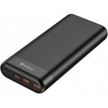 Портативный аккумулятор павербанк Sandberg Powerbank 20000 PD65W+2xQC3.0 Black (420-62) Портативный аккумулятор павербанк Sandberg Powerbank 20000 PD65W+2xQC3.0 Black (420-62)
