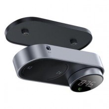Bluetooth стерео FM-передатчик для автомобиля Baseus Solar с солнечной батареей (CDMP000001)