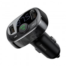 Bluetooth FM передатчик Baseus автомобильное зарядное устройство Bluetooth 4.2 (S-09A)