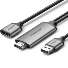 Адаптер-переходник Ugreen аудио- видео- конвертер USB to HDMI Digital AV 1.5 м Grey (CM151)