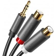 Переходник-разветвитель Ugreen 3.5mm M / 2RCA F 20CM (AV124) Переходник-разветвитель Ugreen 3.5mm M / 2RCA F 20CM (AV124)