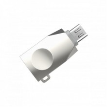 Переходник Hoco USB 3.0 to micro USB OTG адаптер Silver (UA10) Переходник Hoco USB 3.0 to micro USB OTG адаптер Silver (UA10)