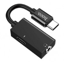 Переходник Hoco Type-C to 3.5mm+Type-C Female 1.5A Black (LS14) Переходник Hoco Type-C to 3.5mm+Type-C Female 1.5A Black (LS14)