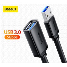 Удлинитель Baseus AirJoy Series USB 3.0 AM / AF 2A штекер - разъём 0.5М Black (B00631103111-01) Удлинитель Baseus AirJoy Series USB 3.0 AM / AF 2A штекер - разъём 0.5М Black (B00631103111-01)