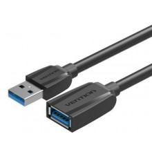 USB кабель удлинитель Vention USB 3.0 1 м Black (VAS-A45-B100)