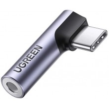 Переходник UGREEN угловой Type-C - 3.5 mm адаптер для наушников (AV154) Переходник UGREEN угловой Type-C - 3.5 mm адаптер для наушников (AV154)