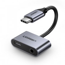 Переходник Ugreen кабель Type-C к Type-C + 3.5мм для наушников (CM193) Переходник Ugreen кабель Type-C к Type-C + 3.5мм для наушников (CM193)