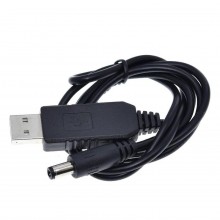 Кабель питания ShengYang USB 2.0 to DC 5.5x2.1 mm 12V 1A для Wi-Fi роутера 1M Black (SY001)