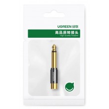 Переходник Ugreen HiFi 6.35 mm штекер to RCA разъём аудио адаптер (AV169) Переходник Ugreen HiFi 6.35 mm штекер to RCA разъём аудио адаптер (AV169)