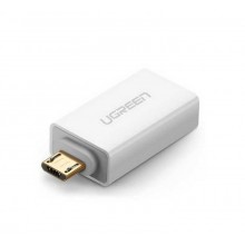 Адаптер Ugreen Micro USB OTG to USB 2.0 White (US195)