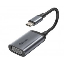 Переходник Baseus Enjoyment Series Type-C to VGA+PD HUB конвертер Deep Gray (CAHUB-O0G) Переходник Baseus Enjoyment Series Type-C to VGA+PD HUB конвертер Deep Gray (CAHUB-O0G)