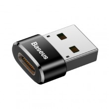 Адаптер переходник BASEUS USB to Type-C 2.4A Black (CAAOTG-01)