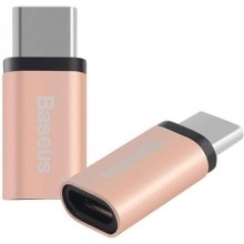 Переходник-адаптер Baseus Sharp Micro USB to USB Type-C Rose Gold (CATYPEC-DL0R) Переходник-адаптер Baseus Sharp Micro USB to USB Type-C Rose Gold (CATYPEC-DL0R)