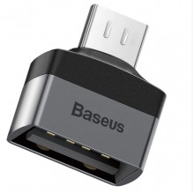 Адаптер-переходник Baseus USB-A to Micro-USB OTG support USB 2.0 Grey  (CATJQ-D0G)