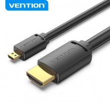 Переходник кабель Vention Micro HDMI-HDMI 4K 60 Гц 8 Гбит/с 1 м Black (AGIBF) Переходник кабель Vention Micro HDMI-HDMI 4K 60 Гц 8 Гбит/с 1 м Black (AGIBF)