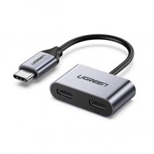 Переходник Ugreen кабель Type-C to Type-C + Type-C (CM232) Переходник Ugreen кабель Type-C to Type-C + Type-C (CM232)