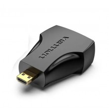 Переходник Vention Micro HDMI Male to HDMI Female Black (AITB0) Переходник Vention Micro HDMI Male to HDMI Female Black (AITB0)