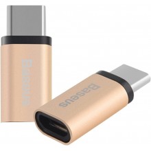 Переходник-адаптер Baseus Sharp Micro USB to USB Type-C Gold (CATYPEC-DL0V) Переходник-адаптер Baseus Sharp Micro USB to USB Type-C Gold (CATYPEC-DL0V)