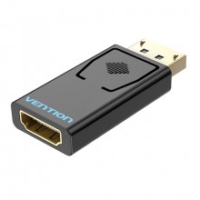 Адаптер переходник Vention папа-мама DP-HDMI Audio Sync Transmission Black (HBKBO)
