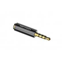 Аудио переходник Vention 3,5 мм CTIA - OMTP Black (VAB-S06) Аудио переходник Vention 3,5 мм CTIA - OMTP Black (VAB-S06)