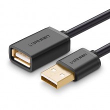 Удлинитель Ugreen USB 2.0 AM / AF штекер - разъем 1М (US103) Удлинитель Ugreen USB 2.0 AM / AF штекер - разъем 1М (US103)