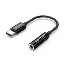Адаптер переходник Type-C-3.5мм Vention 0.1m Black (BGIBA)