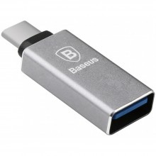 Переходник Baseus Sharp USB 3.1 to Type-C OTG адаптер Grey (CATYPEC-AD) Переходник Baseus Sharp USB 3.1 to Type-C OTG адаптер Grey (CATYPEC-AD)