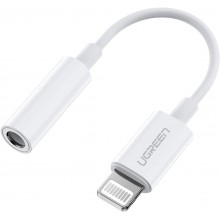 Переходник Ugreen кабель Lightning - Jack 3.5 мм для наушников White (US212) Переходник Ugreen кабель Lightning - Jack 3.5 мм для наушников White (US212)