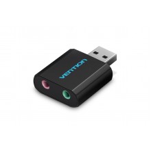 Внешняя звуковая карта Vention USB AUX Black (VAB-S17-BK)