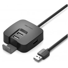 USB-хаб Vention USB 2.0 на 4 порта 1M Black (VAS-J51-B100)