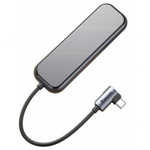 USB-хаб Baseus Multi-functional HUB Type-C to 4xUSB3.0+PD Deep Grey (CAHUB-EZ0G)