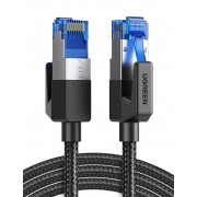 Высокоскоростной интернет кабель UGREEN Cat 8 Lan круглый сетевой шнур патч-корд с оплеткой RJ45 2 м (NW153)