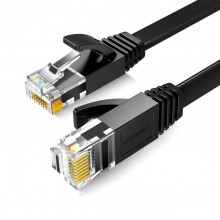 Патч корд Ugreen сетевой кабель 1000 Mбит\с Ethernet RJ45 Cat 6 плоский 3М Black (NW102) Патч корд Ugreen сетевой кабель 1000 Mбит\с Ethernet RJ45 Cat 6 плоский 3М Black (NW102)