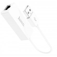 Кабель-переходник HOCO USB ethernet adapter RJ45 100mb 15 cм White (UA22) Кабель-переходник HOCO USB ethernet adapter RJ45 100mb 15 cм White (UA22)