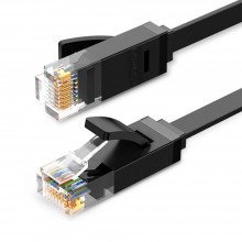 Высокоскоростной интернет кабель UGREEN Cat 6 Lan плоский сетевой шнур патч-корд RJ45 8 м Black (NW102) Высокоскоростной интернет кабель UGREEN Cat 6 Lan плоский сетевой шнур патч-корд RJ45 8 м Black (NW102)