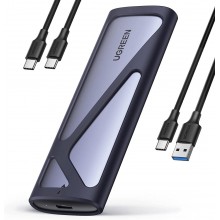 Внешний корпус UGREEN карман для жесткого диска NVMe и SATA M.2 10 Гбит/с USB C 3.2 Gen2 (CM400)